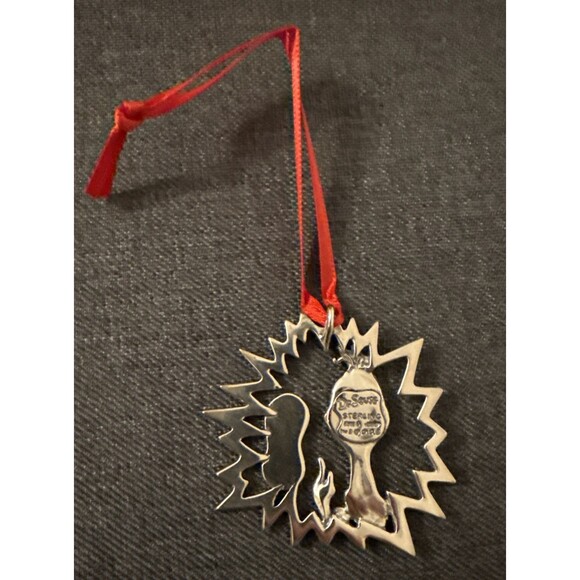 Hand & Hammer 2002 Dr Seuss Grinch Sterling Silver Christmas Ornament Rare! - Picture 4 of 14